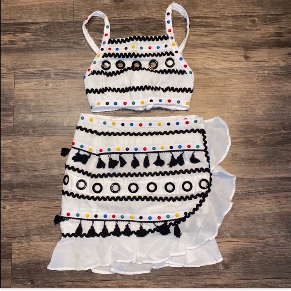 Dodo bar or Abigail skirt set tassels intermix